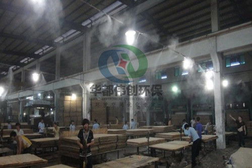 噴霧降溫系統對工廠車間實現環保